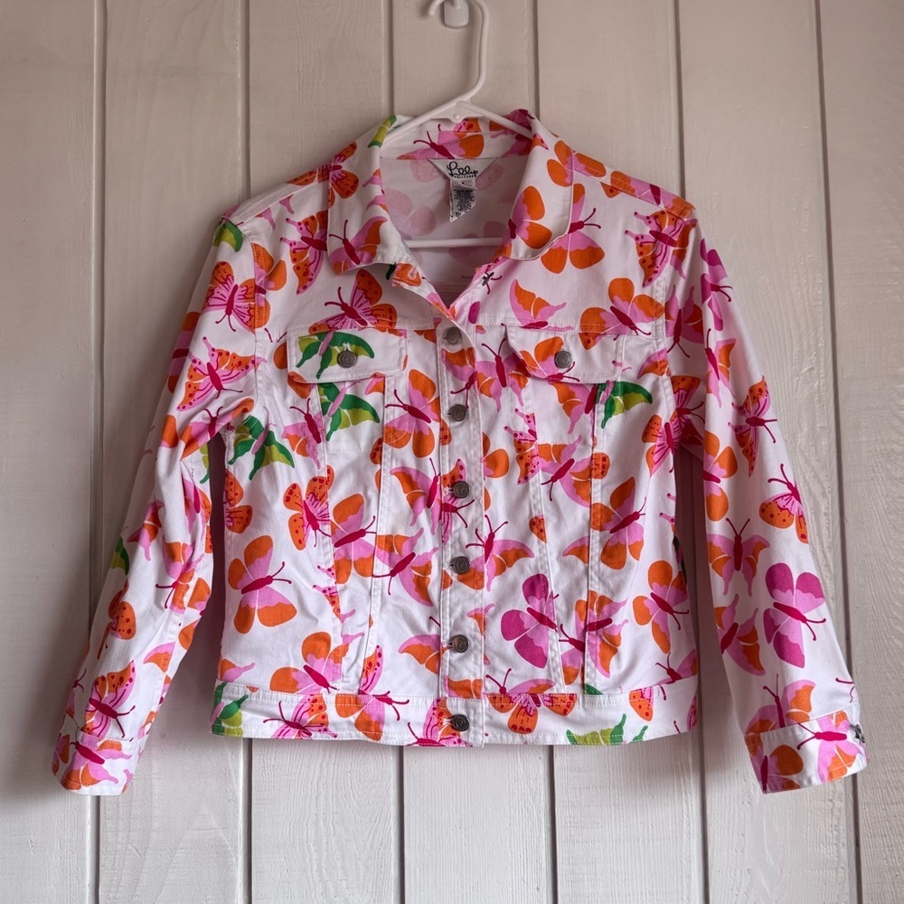 Lilly Pulitzer Denim Butterfly Jacket